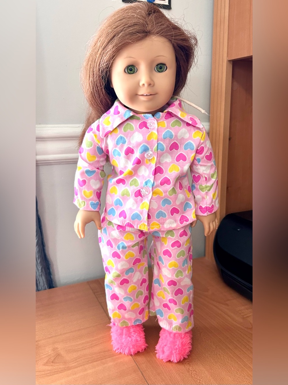 Vintage American Girl Doll Felicity Merriman with Pajamas & slippers